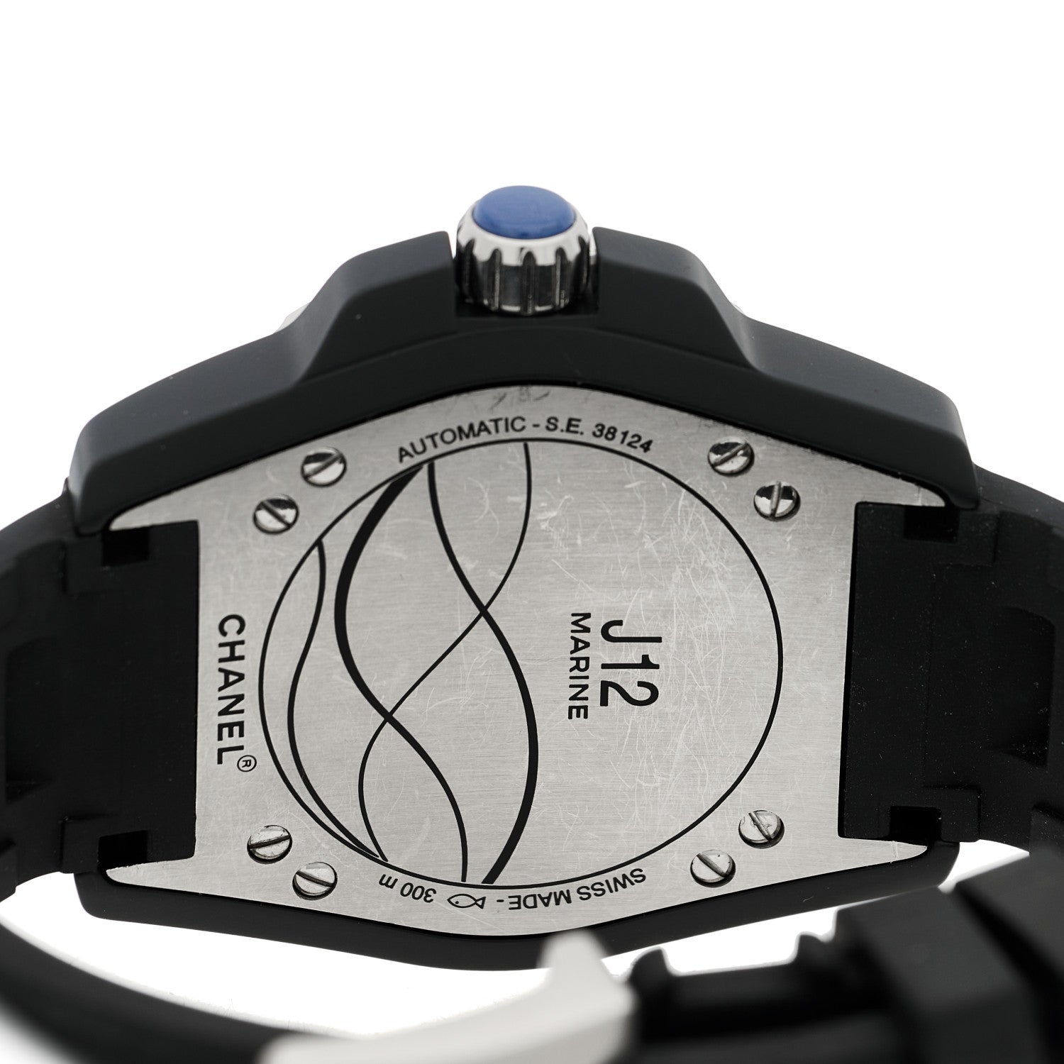 Chanel Stainless Steel Ceramic Rubber 41mm J12 Marine Automatic Watch Black 4 of 5