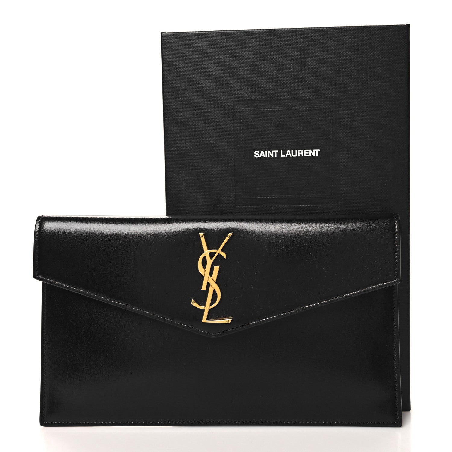 Saint Laurent Grain De Poudre Uptown Pouch Black 12 of 12