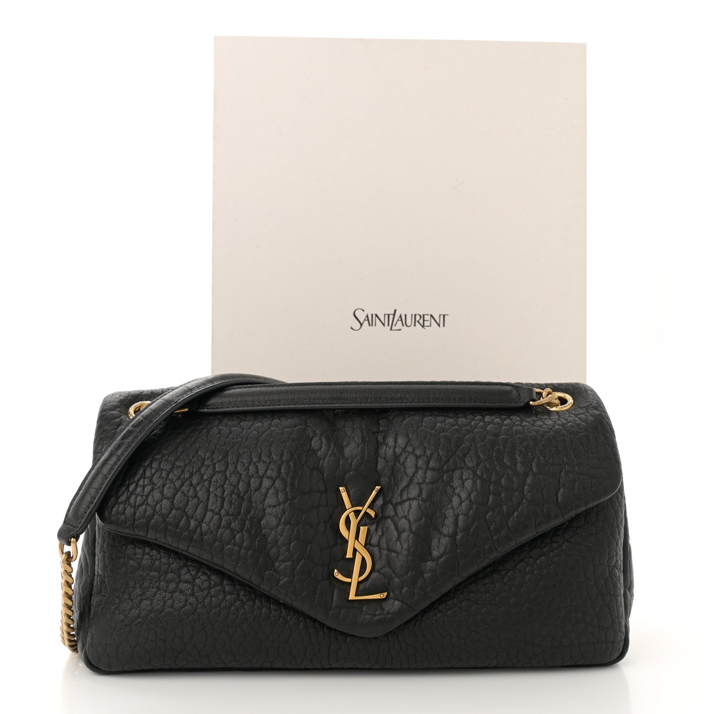 Grained Lambskin Medium Calypso Black