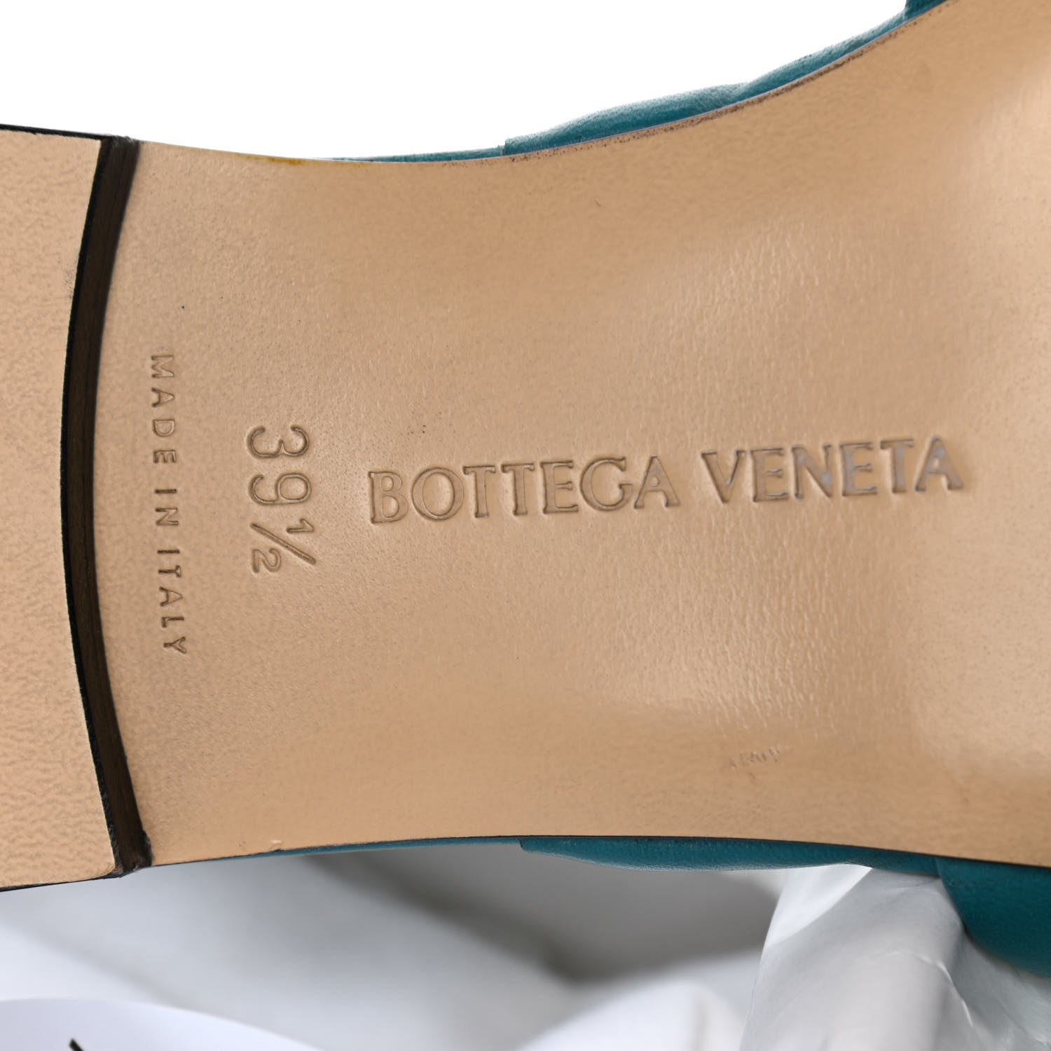 Bottega Veneta Nappa Quilted Rubber Lido Flat Sandals 39.5 Duck Green 5 of 17