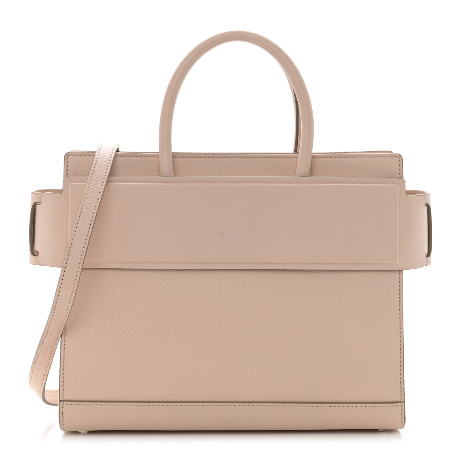 Givenchy Grained Calfskin Small Horizon Satchel Beige 1 of 10