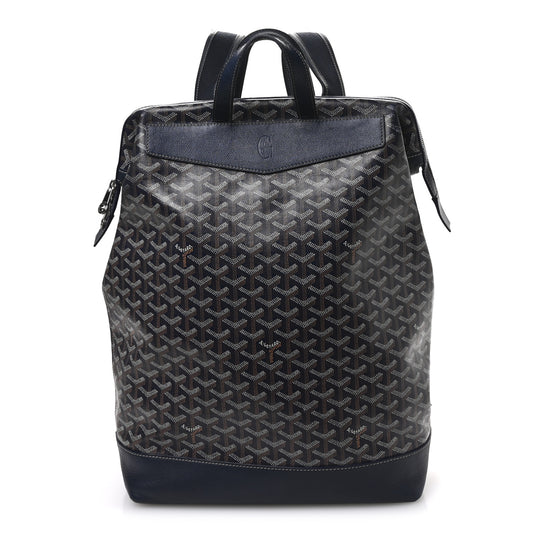 Goyardine Calfskin Cisalpin Backpack Navy Blue