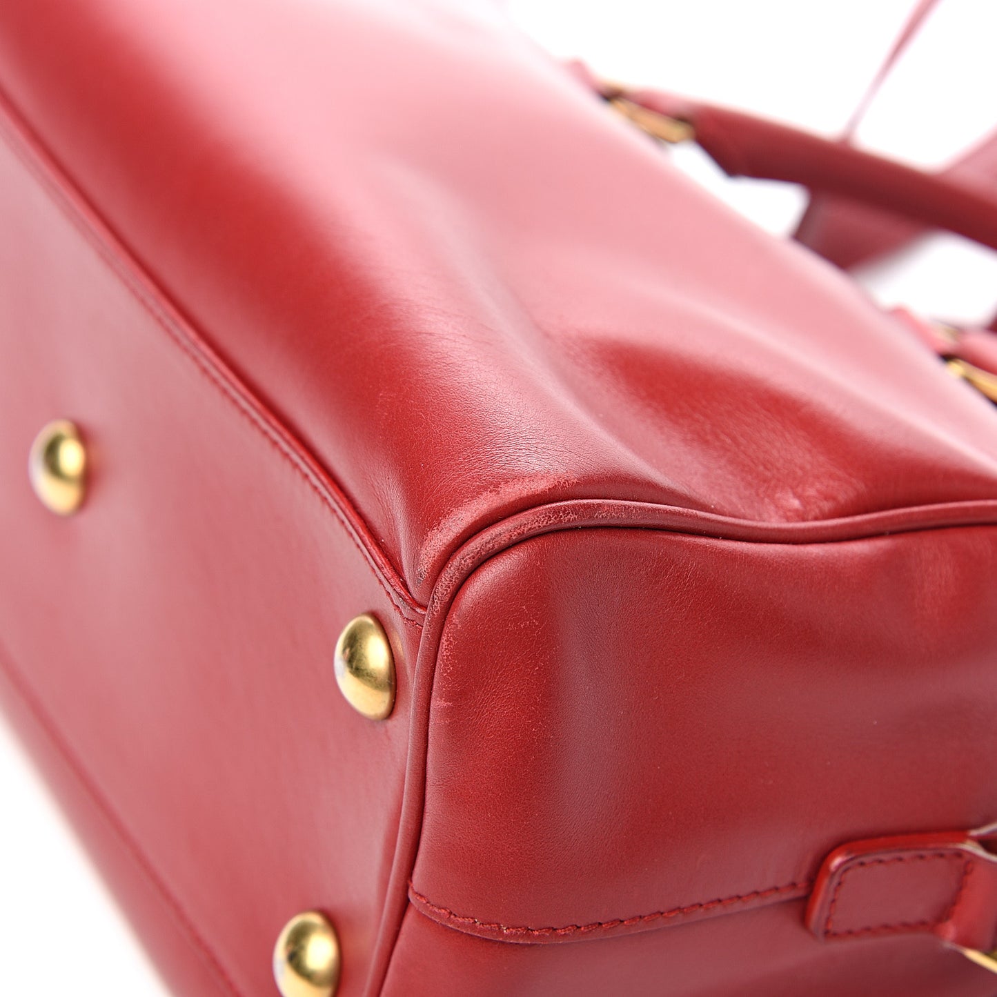 Calfskin Classic Baby Duffle Red