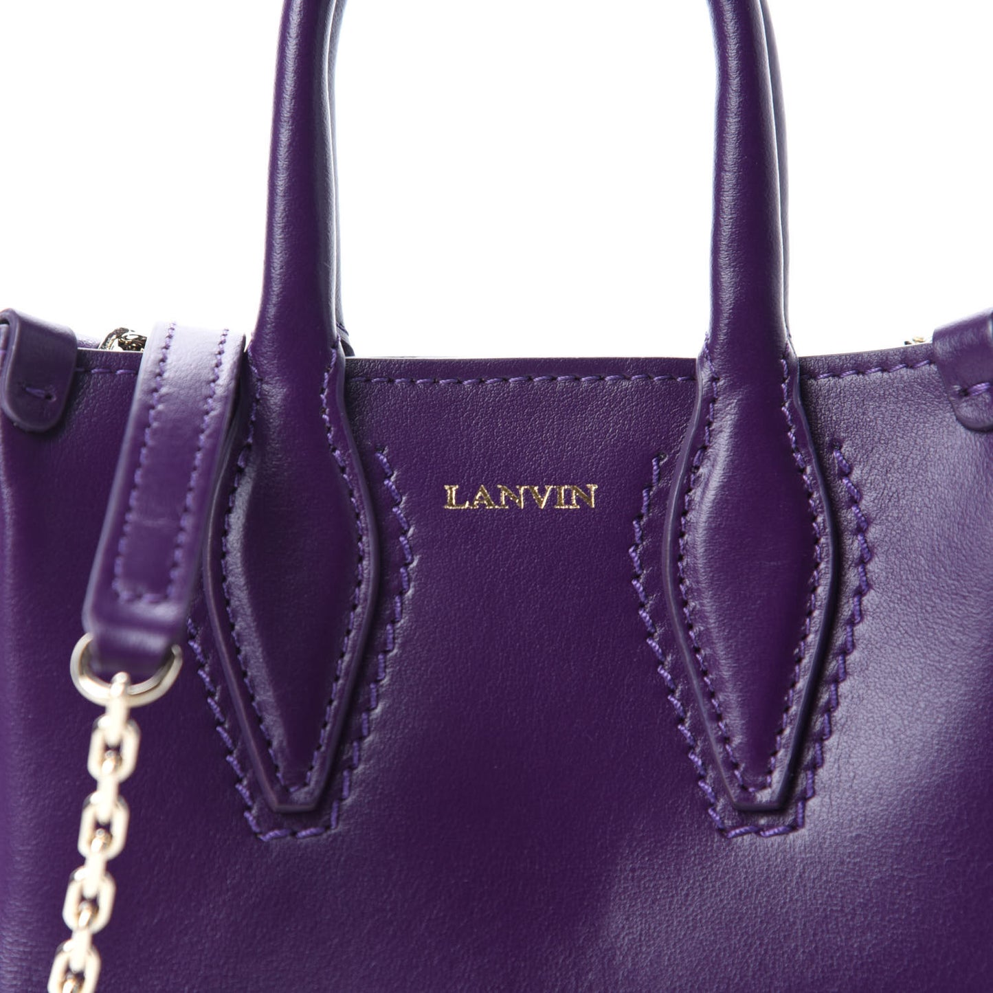 Smooth Calfskin Micro Le Journee Dark Purple
