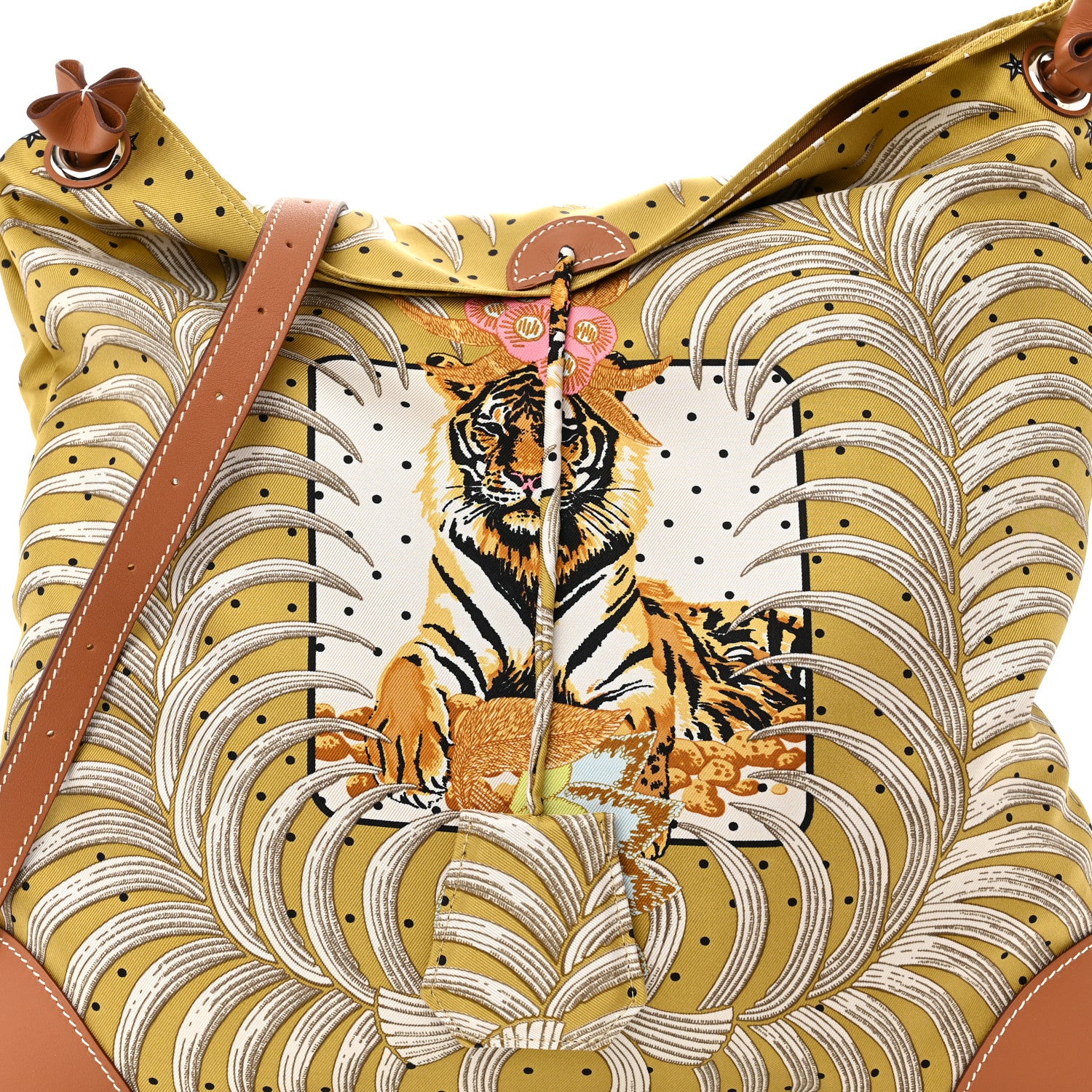 Hermes Silk Barenia Tiger Royal Silky City 33 Bag 11 of 14