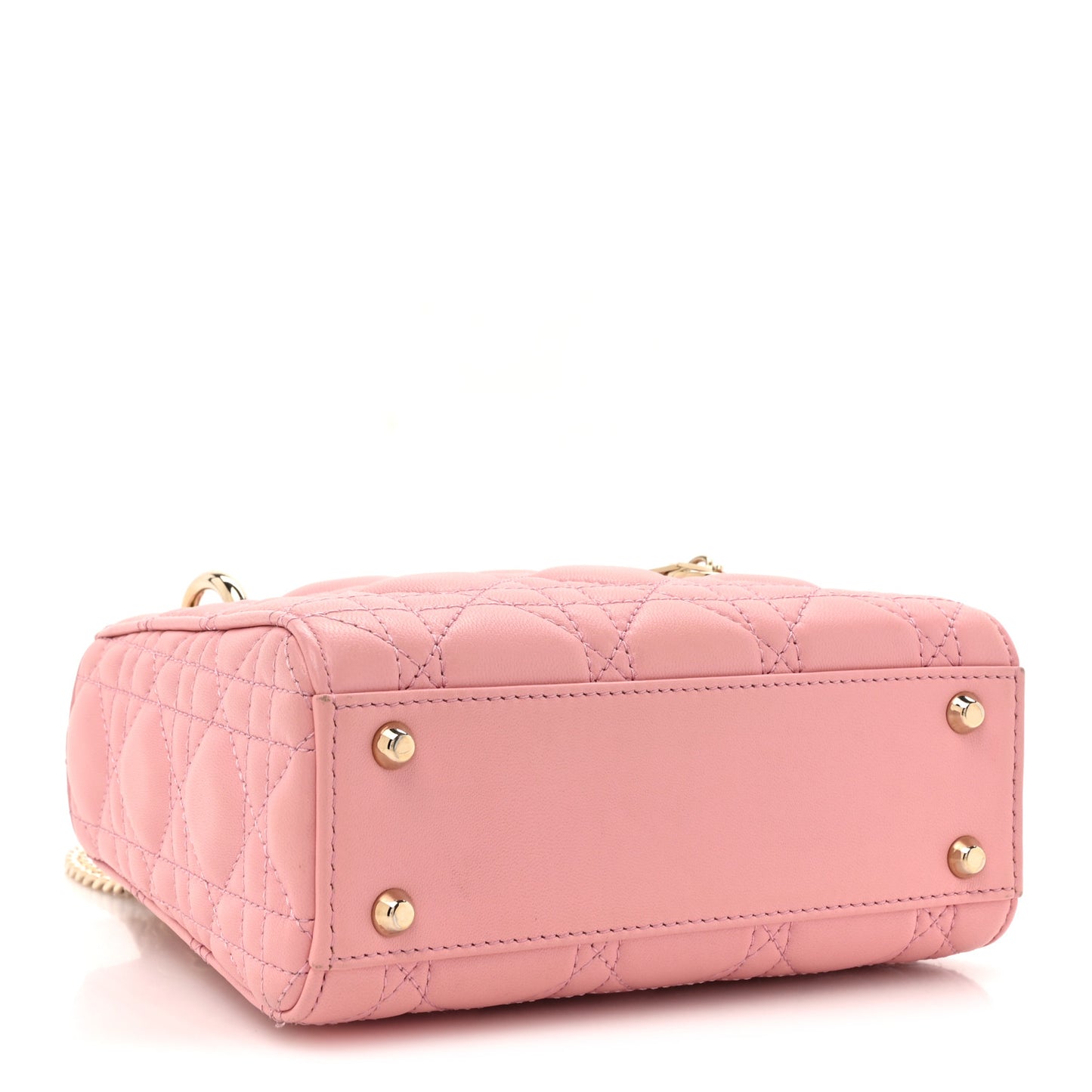 Lambskin Cannage Mini Lady Dior Melacoton