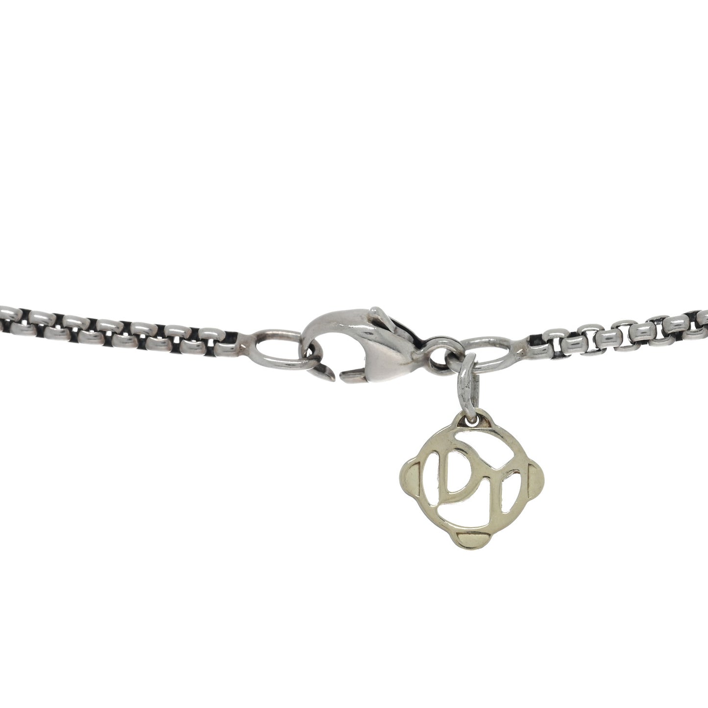 Sterling Silver 14K Yellow Gold Petite X Cross Pendant Necklace