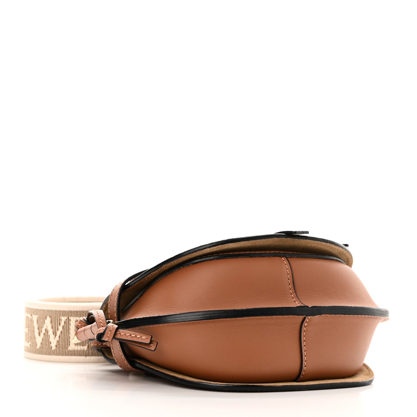 Calfskin Jacquard Mini Gate Dual Bag Tan
