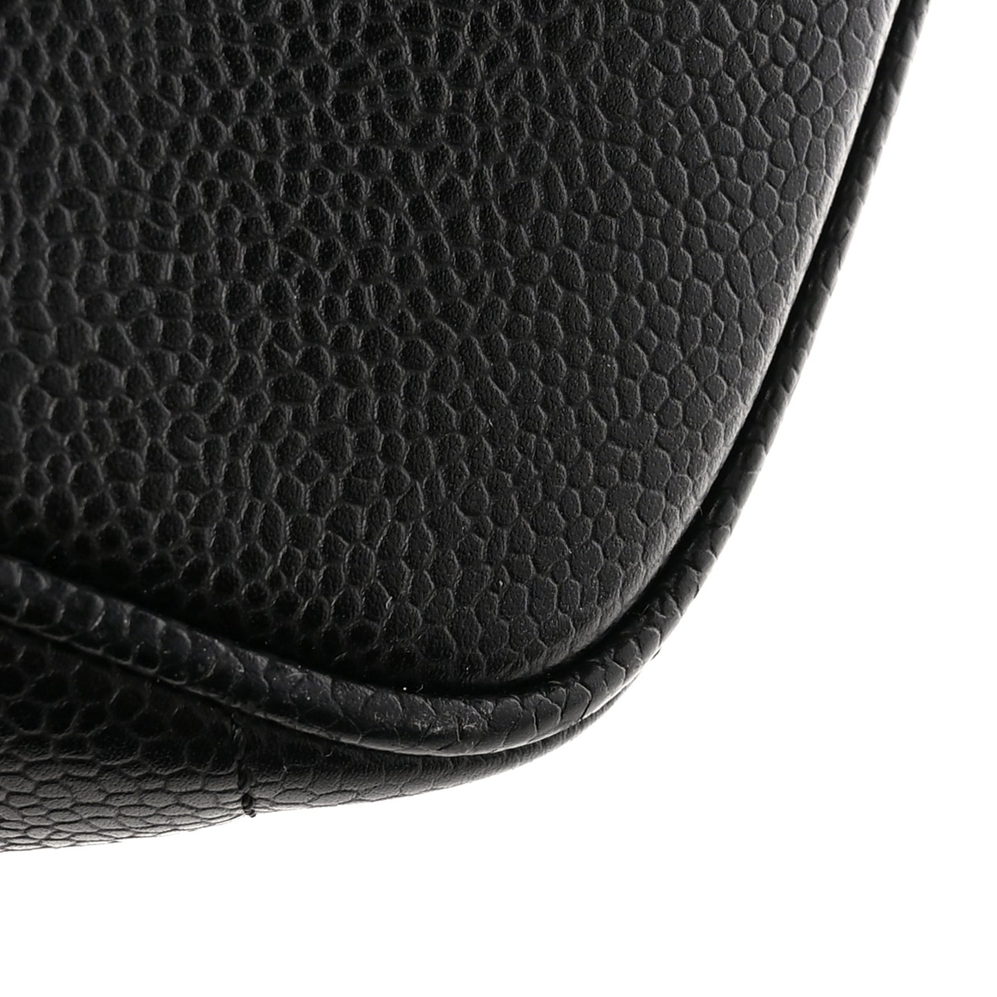 Caviar Quilted Medallion Tote Black