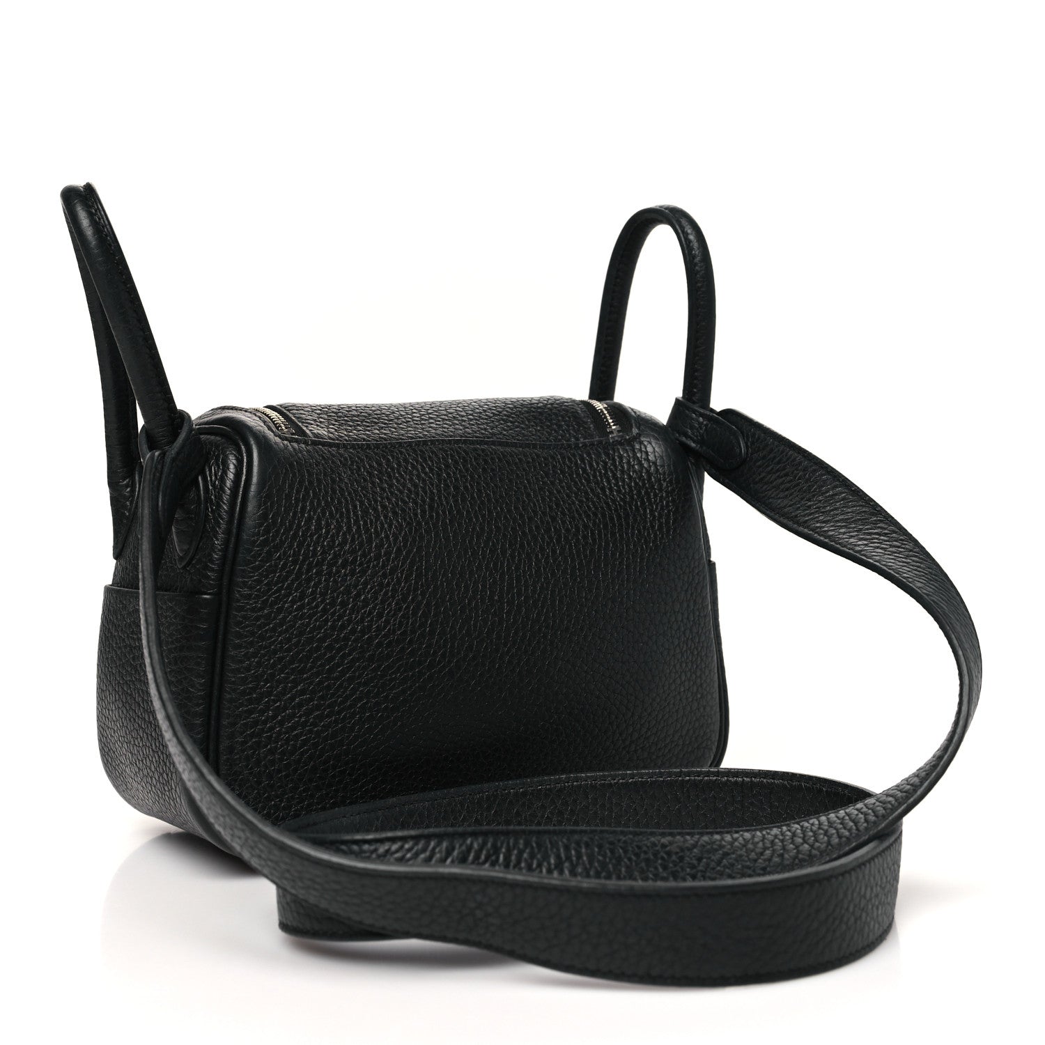 Hermes Taurillon Clemence Mini Lindy 20 Black 3 of 12