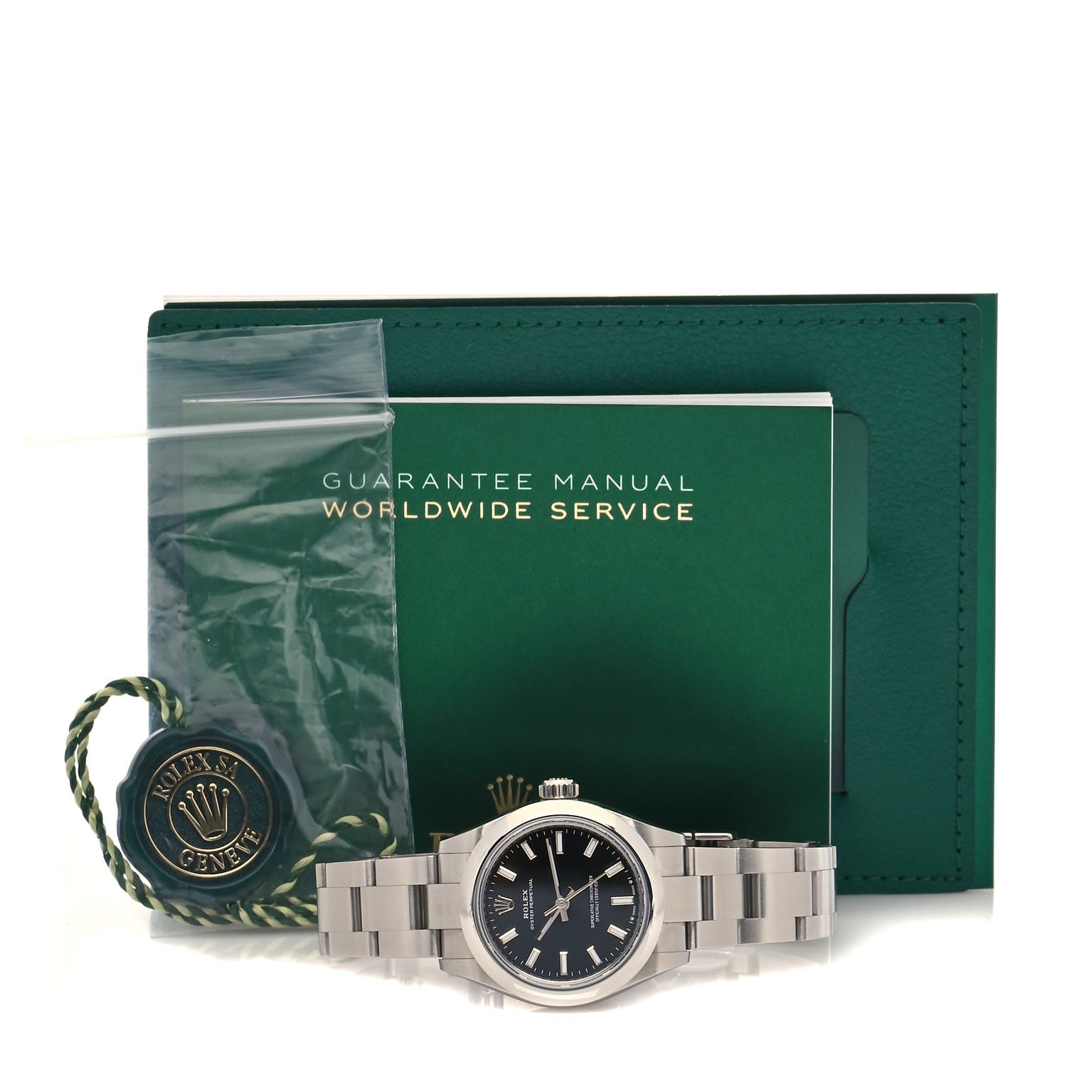 Rolex Stainless Steel 28mm Oyster Perpetual Datejust Watch Black 276200 5 of 5