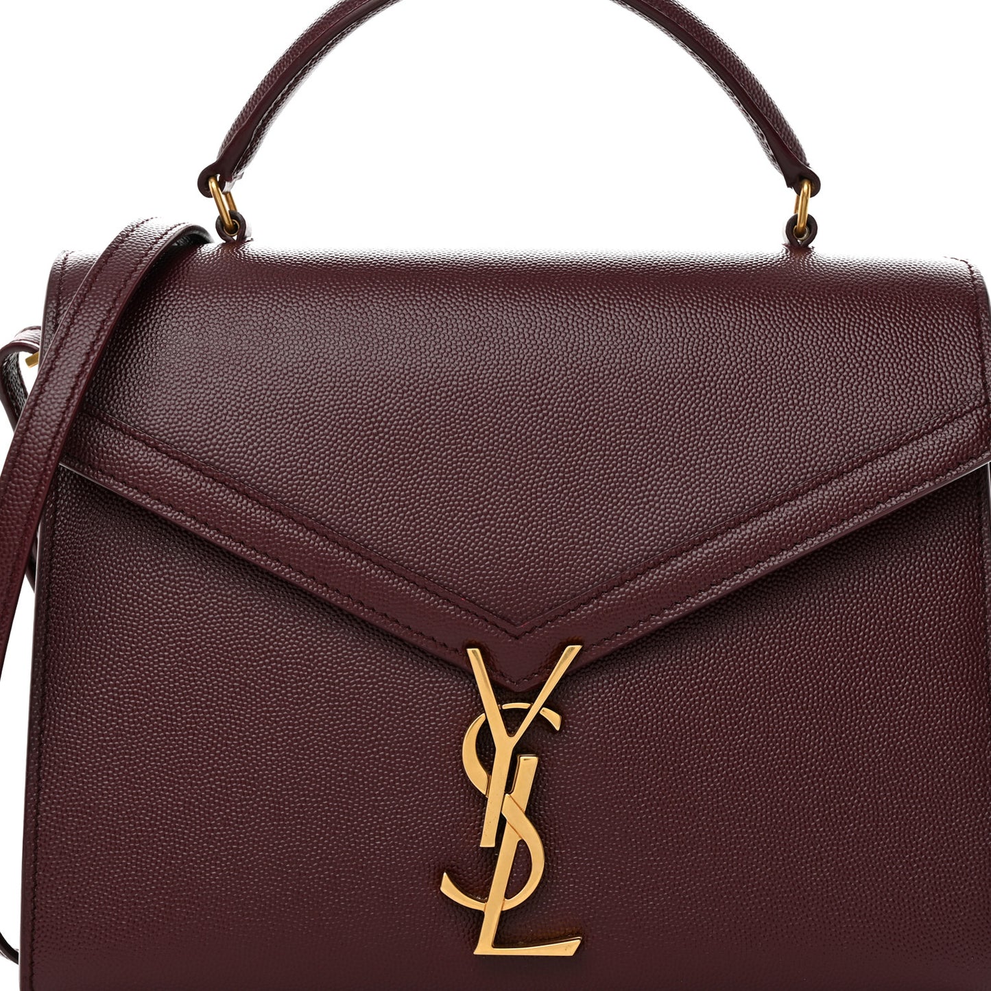 Grain de Poudre Medium Classic Monogram Cassandra Top Handle Rouge Legion