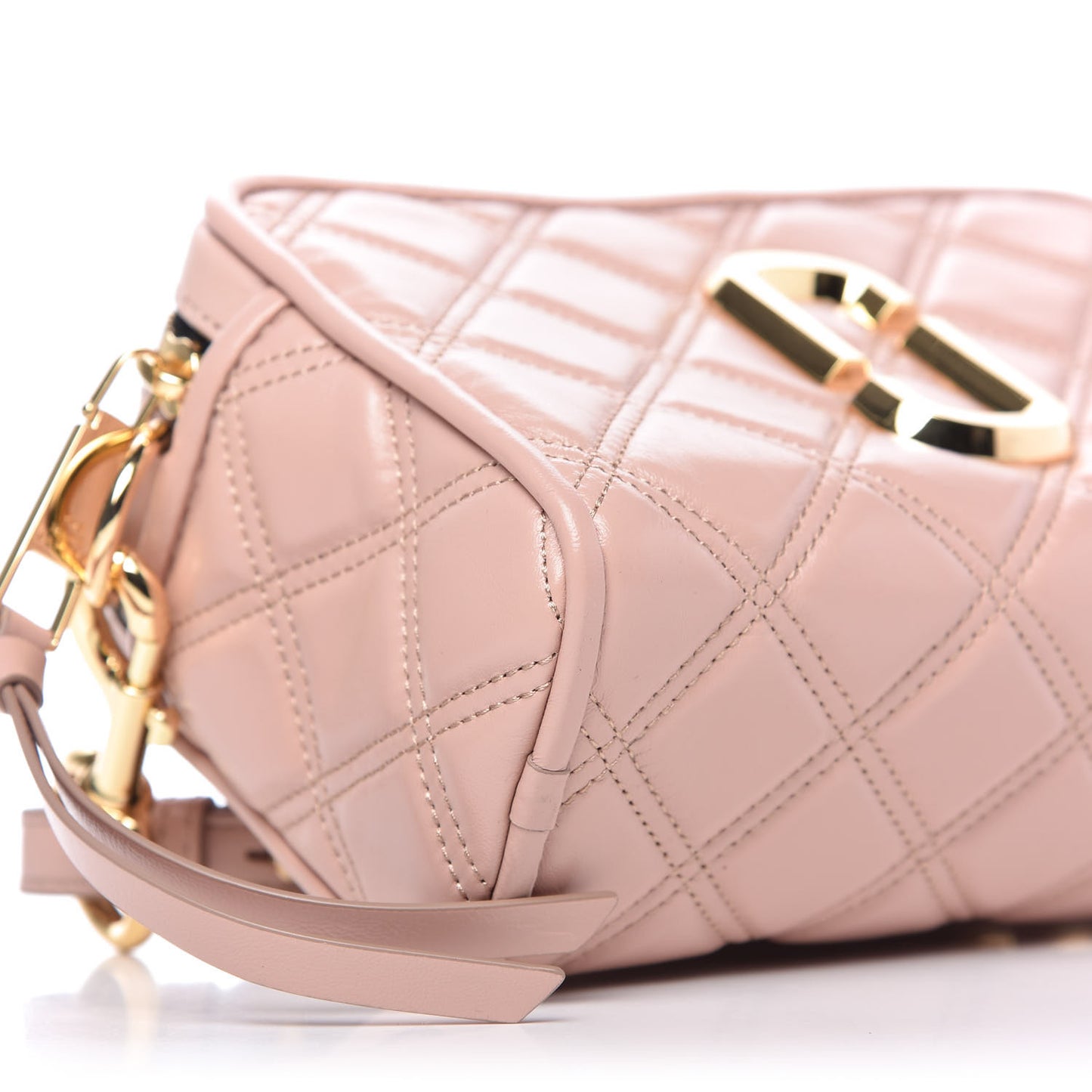 Calfskin Quilted The Softshot 21 Bag Nude