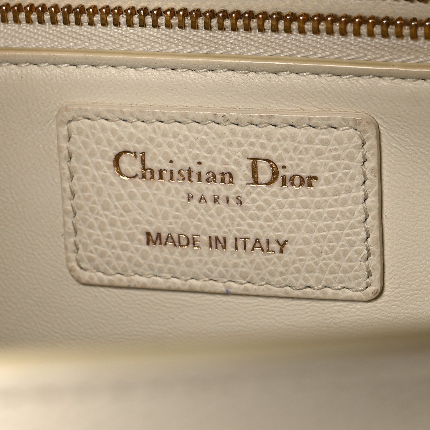 Christian Dior Grained Calfskin 30 Montaigne East West Chain Flap Bag Off White 6 of 12