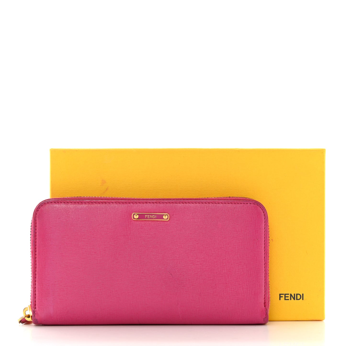 Vitello Elite Zip Around Wallet Ciclamino