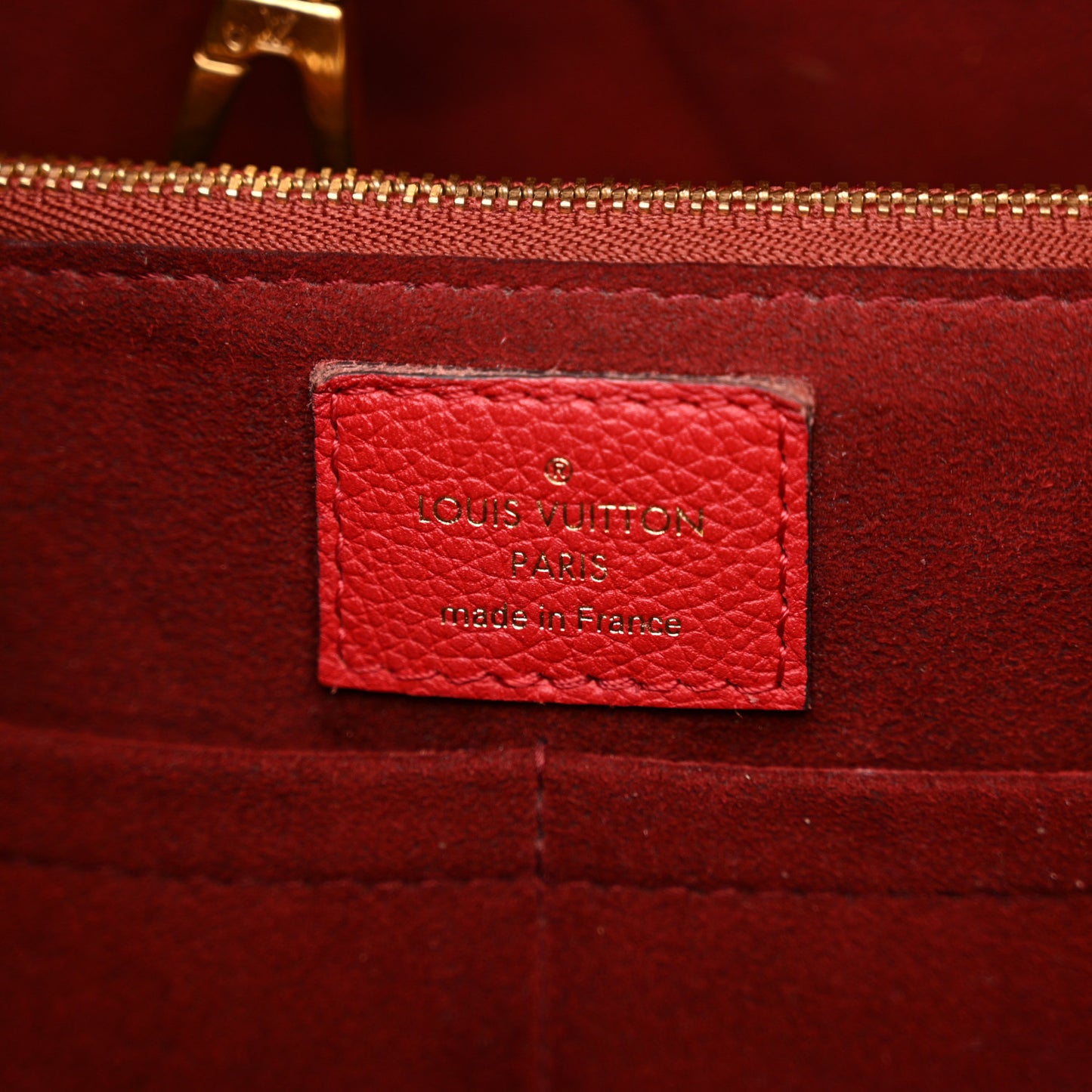 Calfskin Monogram Kimono Tote Cherry