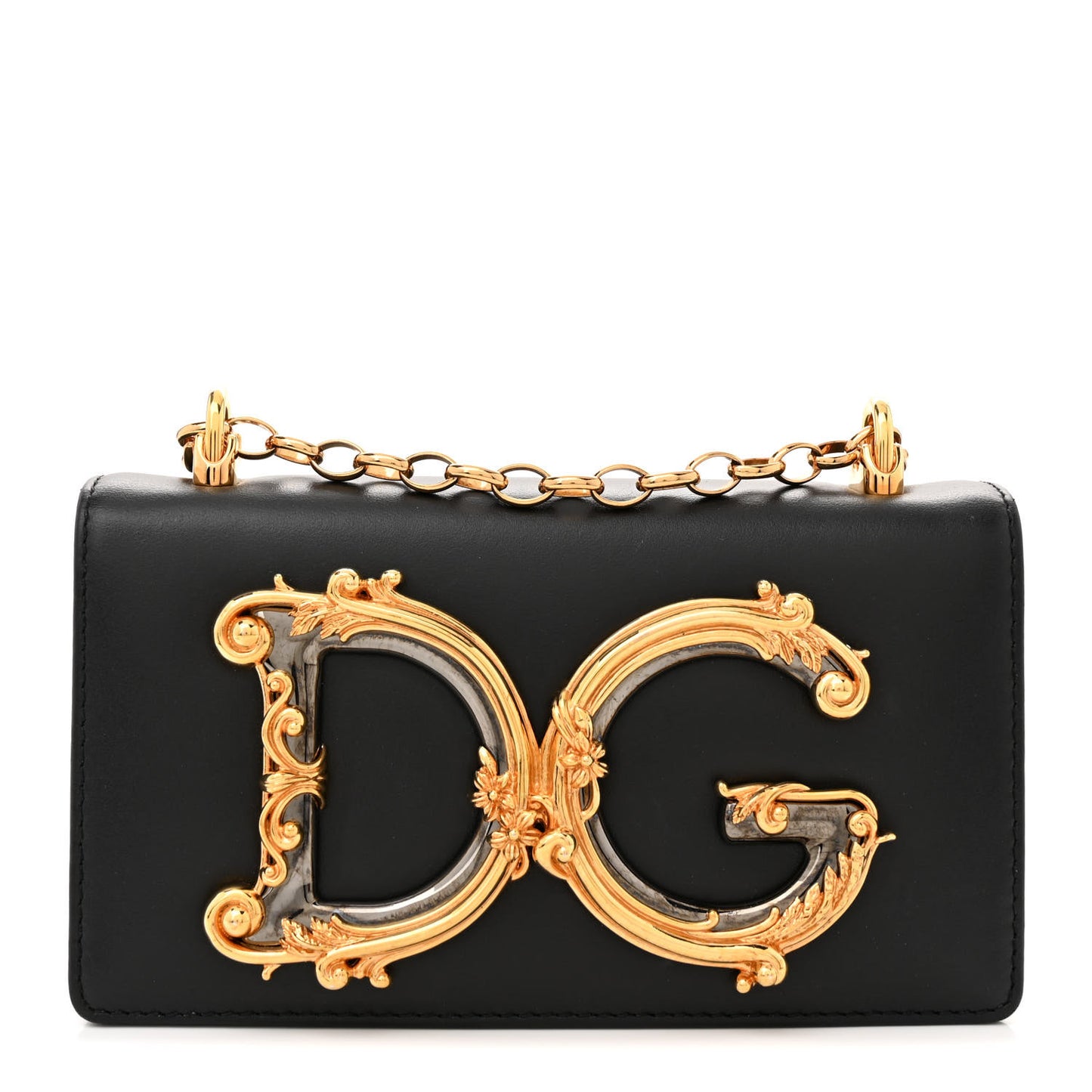 Nappa Mini DG Girls Shoulder Bag Black