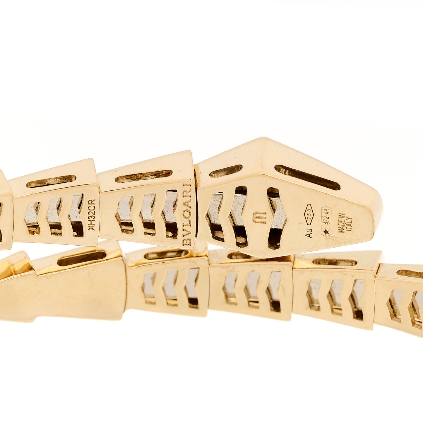 18K Yellow Gold Serpenti Viper Bracelet M