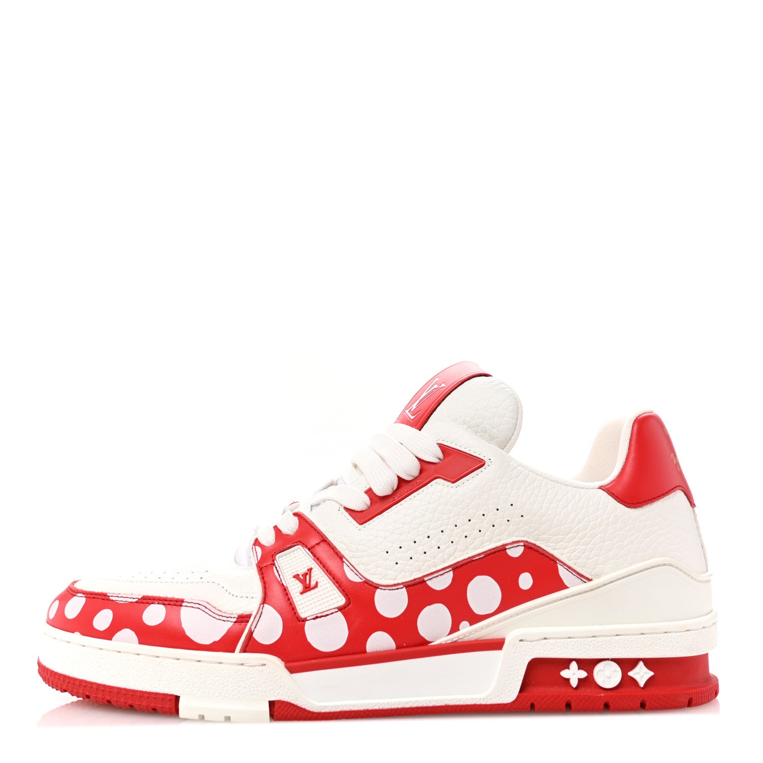 Louis Vuitton LV X YK Calfskin Printed Mens Infinity Dots Trainer