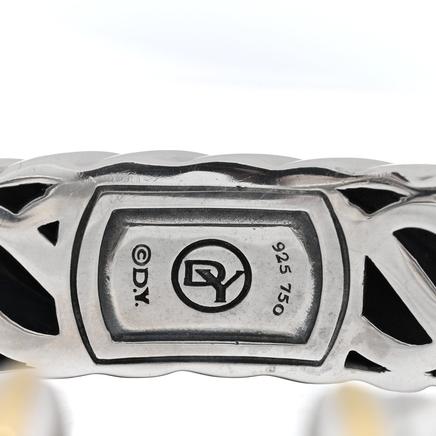 DAVID YURMAN Sterling Silver 18K Yellow Gold 15mm Waverly Bracelet