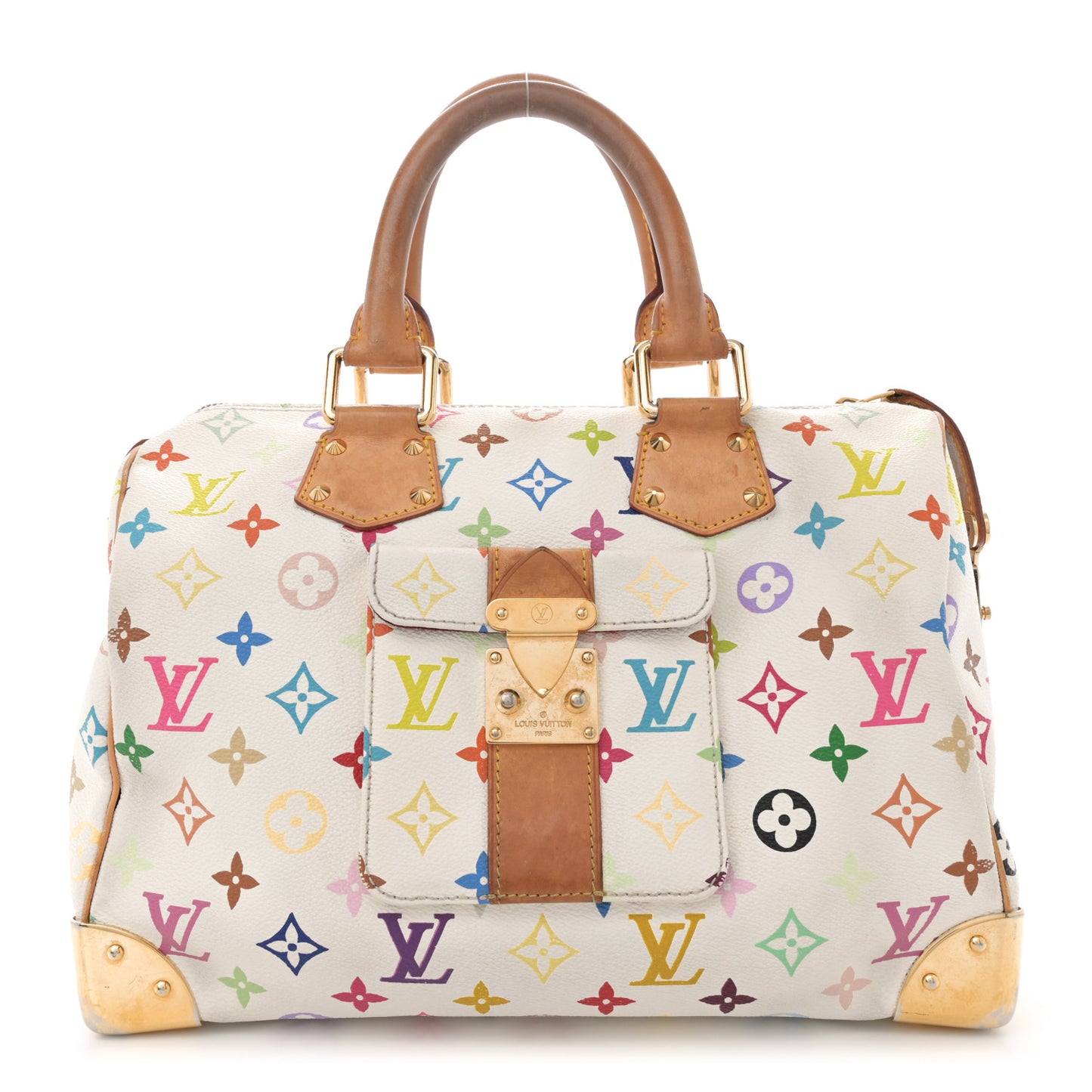 Monogram Multicolor Speedy 30 White