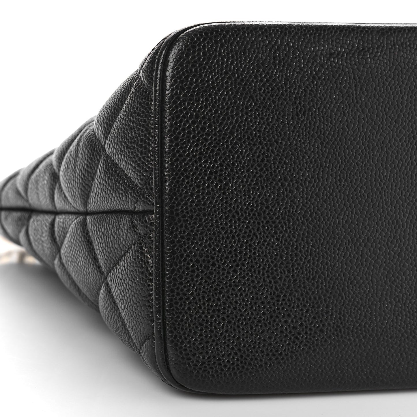 Caviar Quilted Medallion Tote Black