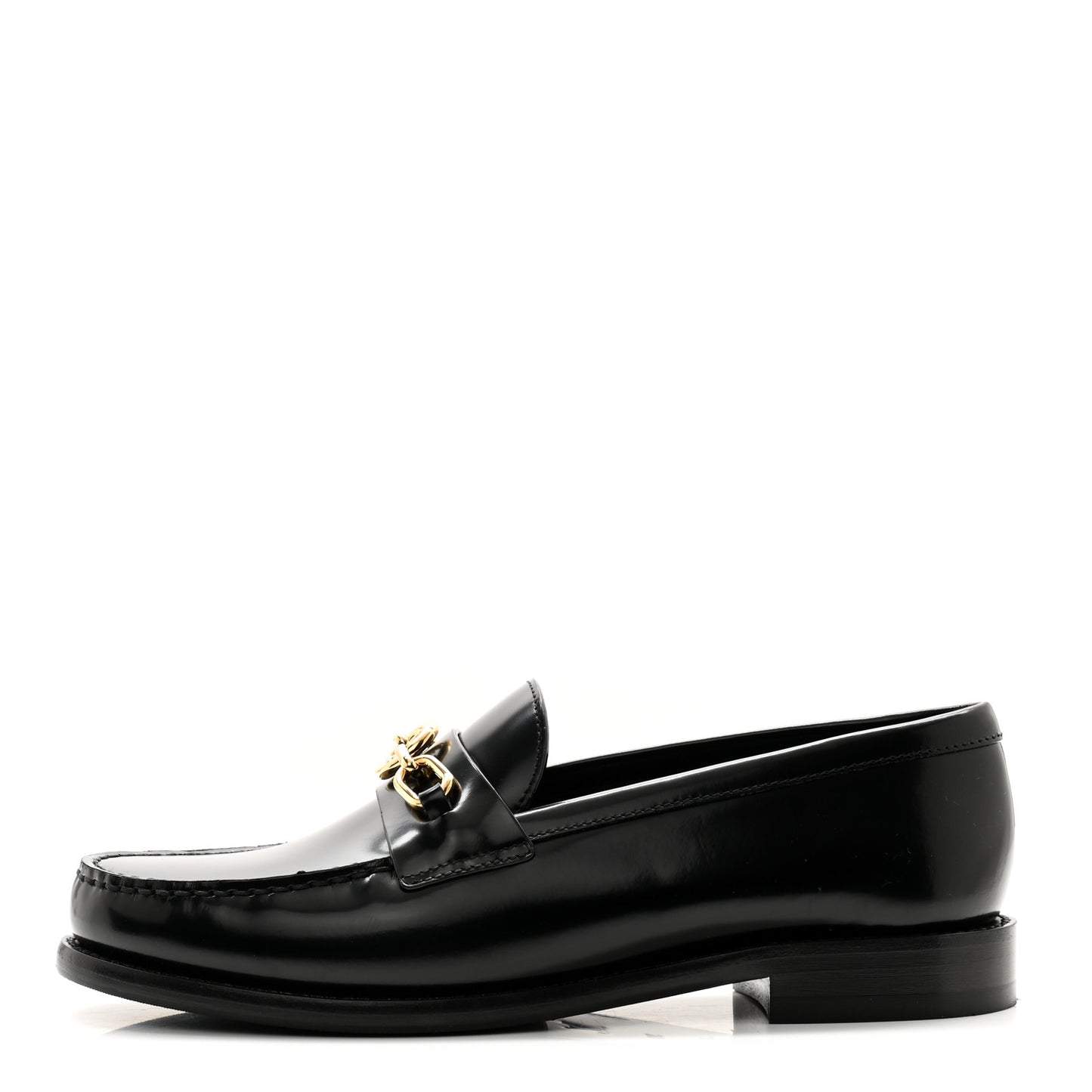 Glazed Calfskin Chess Flat Loafer 38