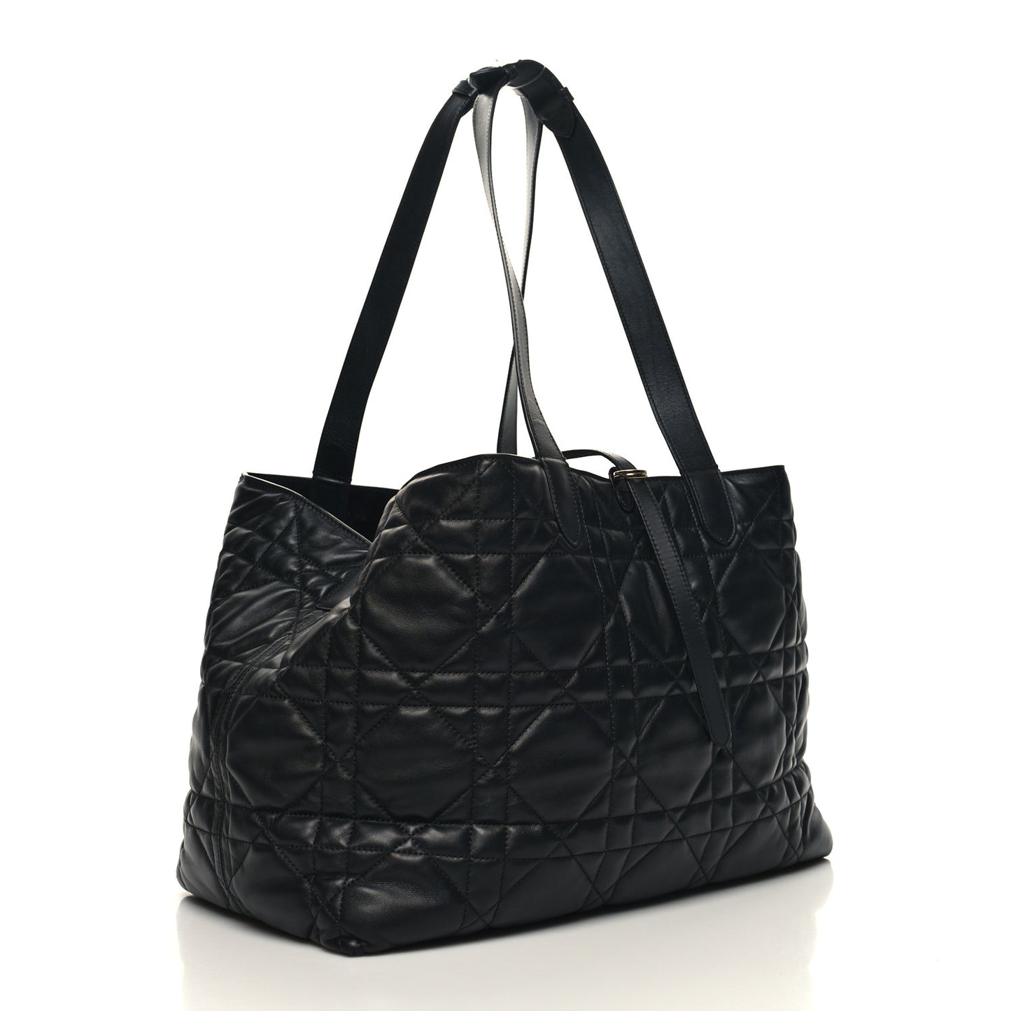 Calfskin Macrocannage Large Toujours Black