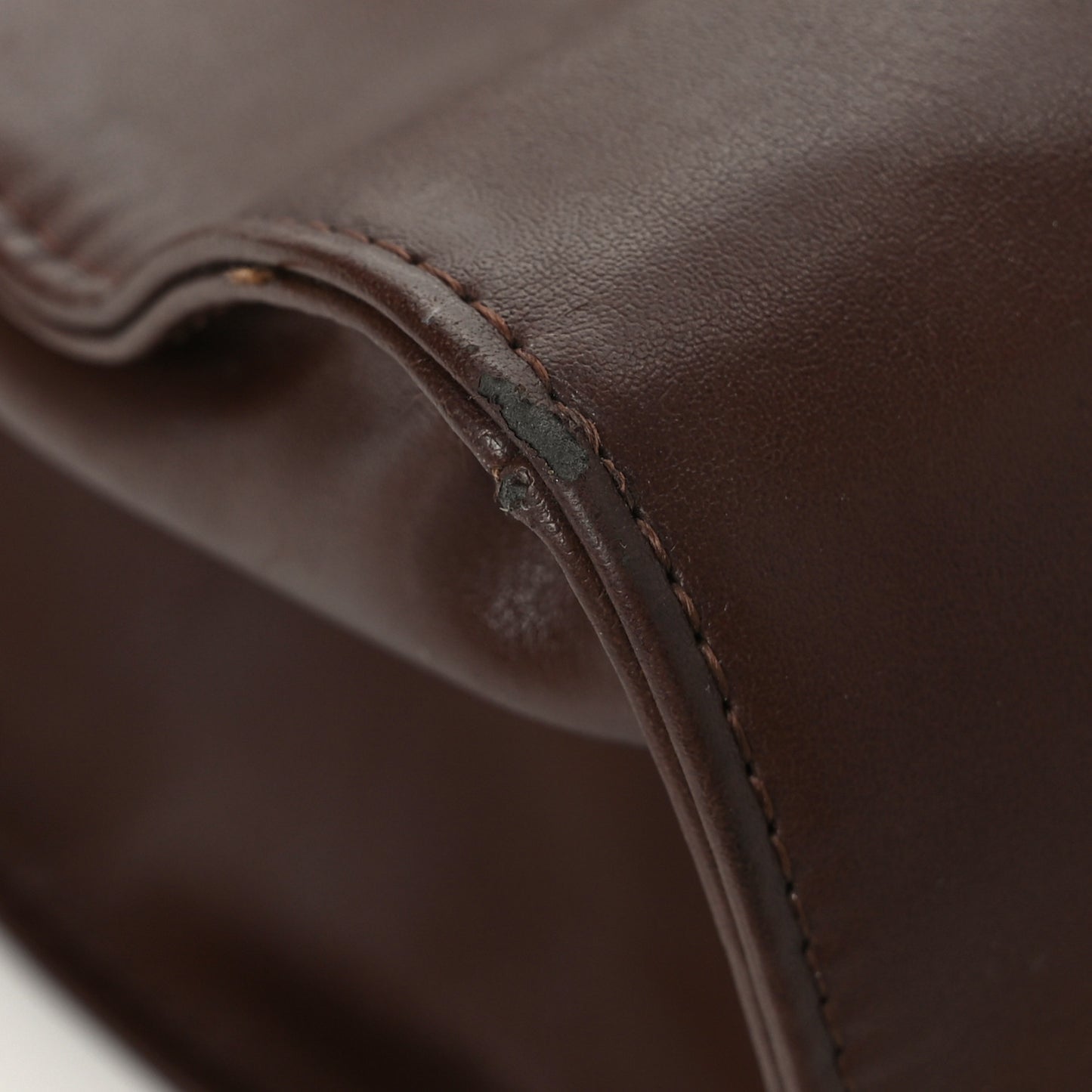 Vegan Leather Medium Shopping Bag Dark Brown