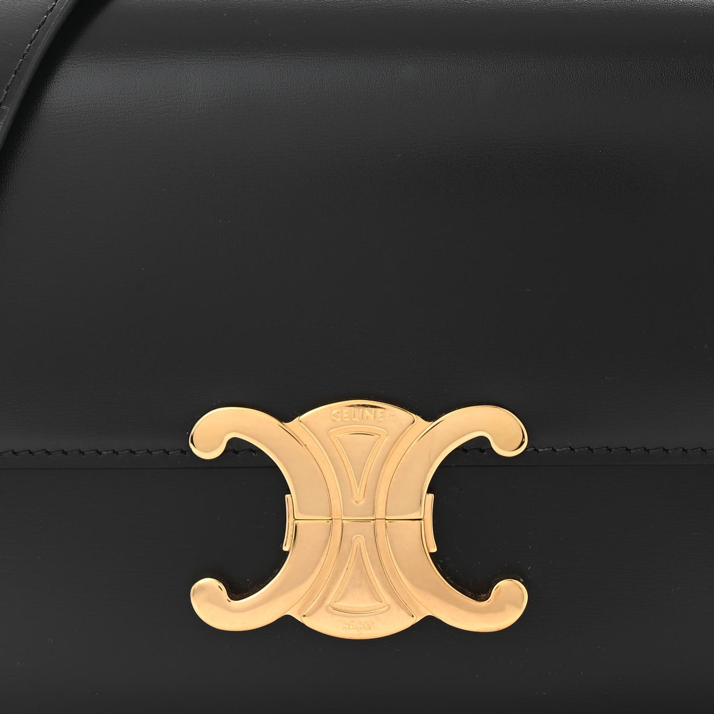 Shiny Calfskin Teen Triomphe Black
