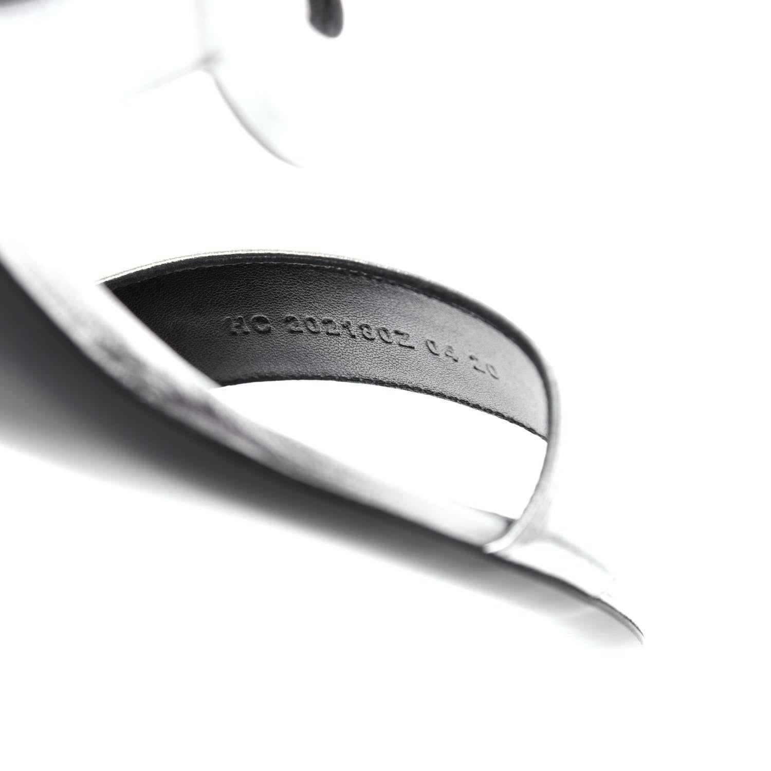 Hermes Metallic Nappa Bikini Sandals 37 Argent 10 of 11