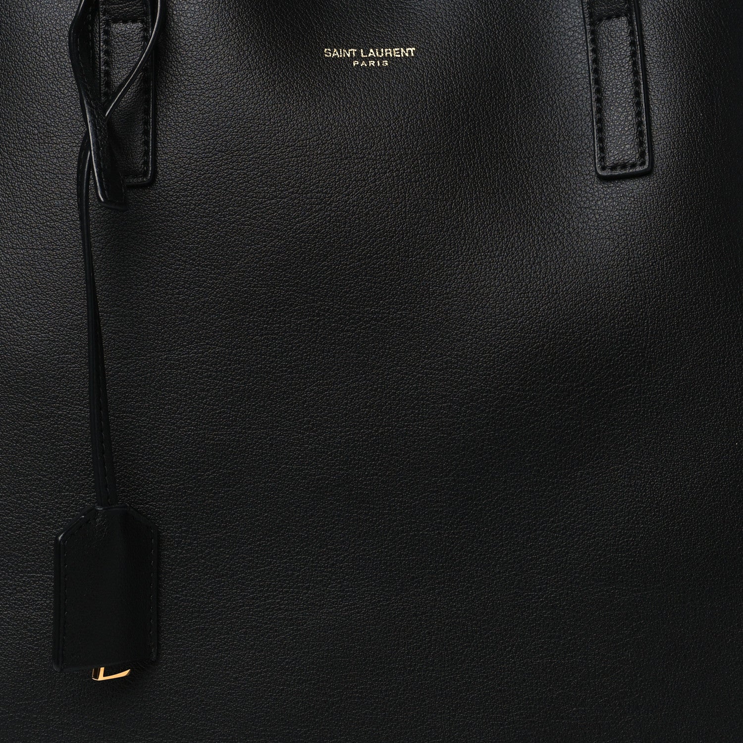 Saint Laurent Calfskin Large Shopping Tote Black 9 of 11