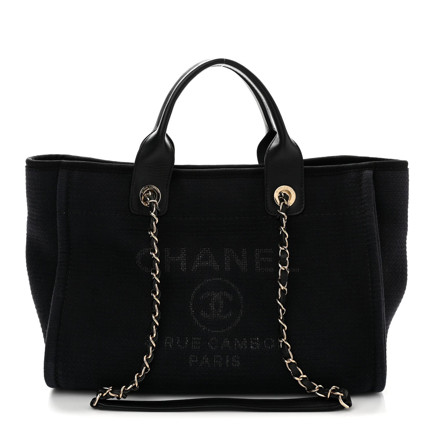 Chanel Mixed Fibers Small Deauville Tote Black 1921596 – FASHIONPHILE