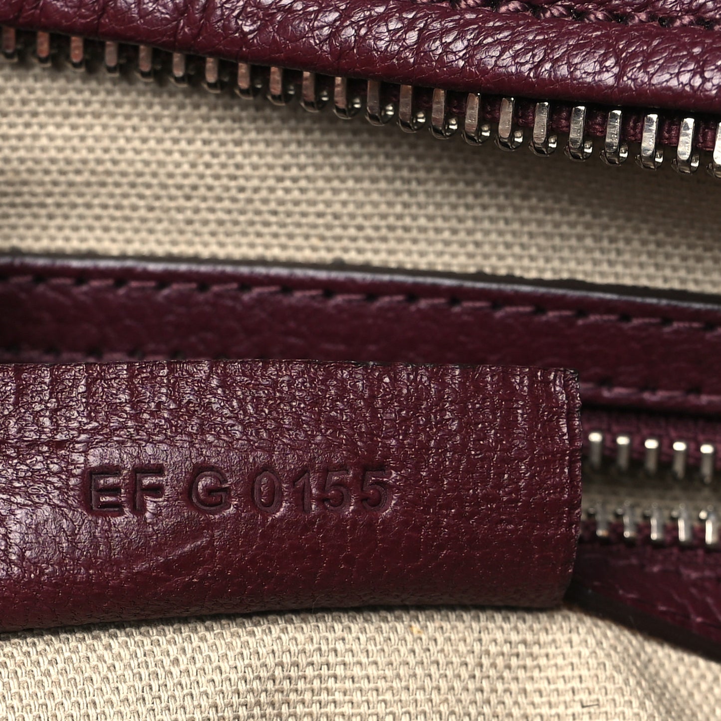 Sugar Goatskin Medium Pandora Oxblood