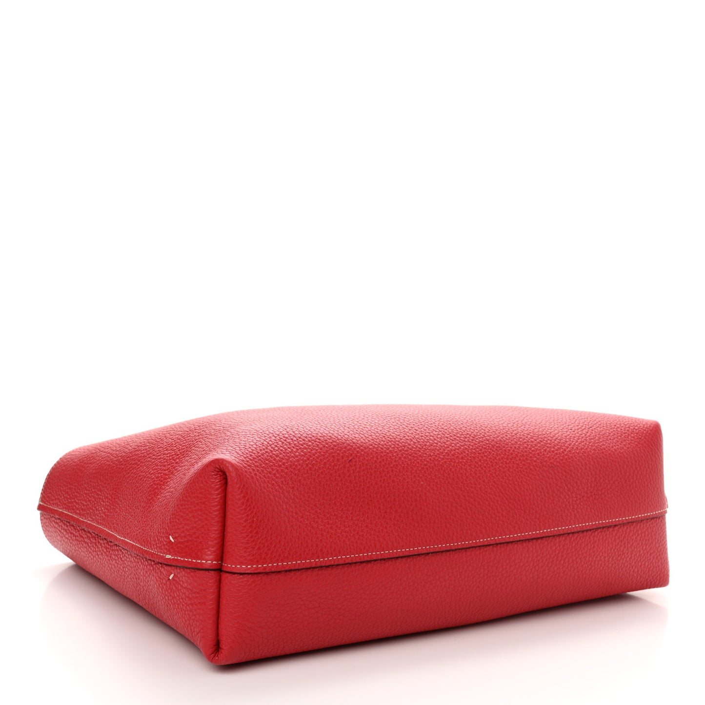 Taurillon Blush Calfskin Reversible Tote Ocean Red