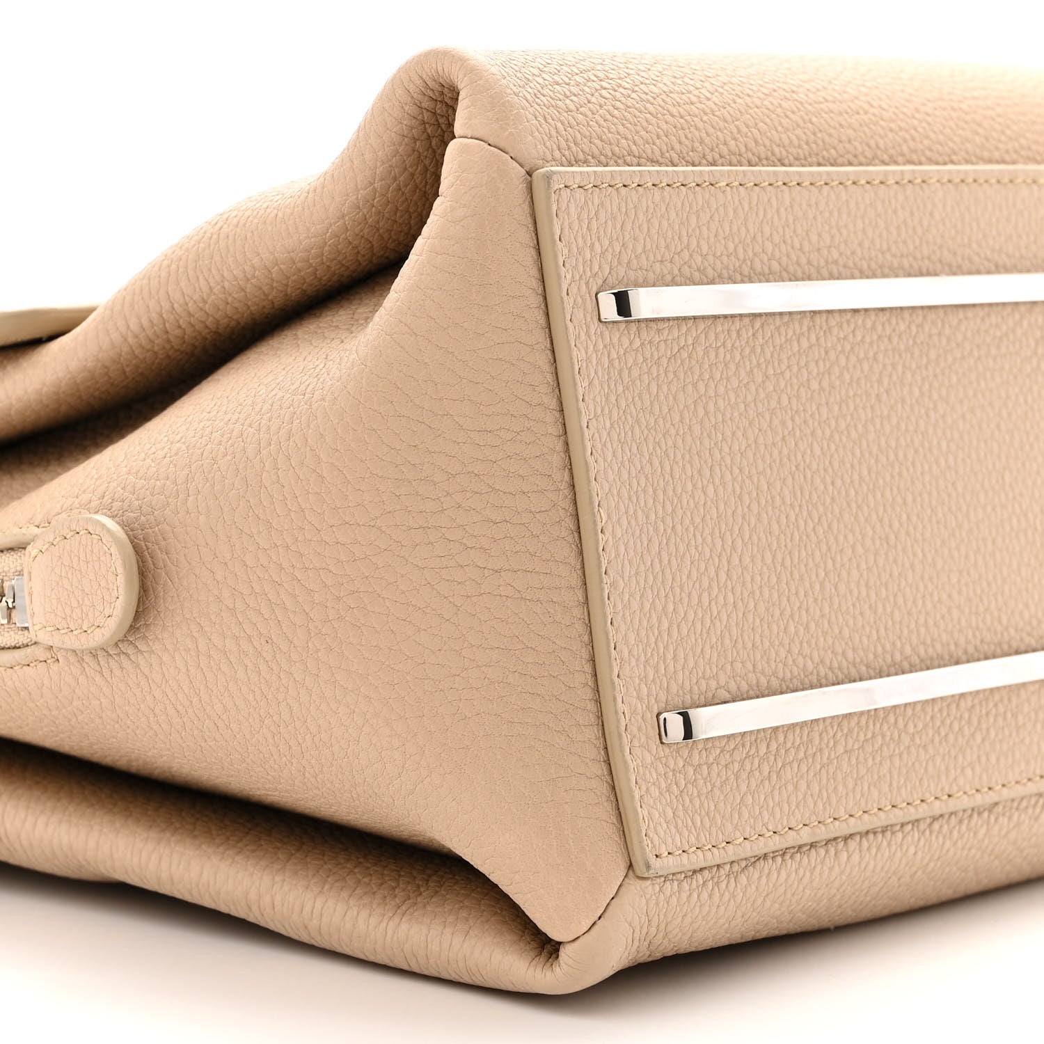 Balenciaga Grained Calfskin Le Dix Small Soft Cartable Beige Seigle 9 of 14