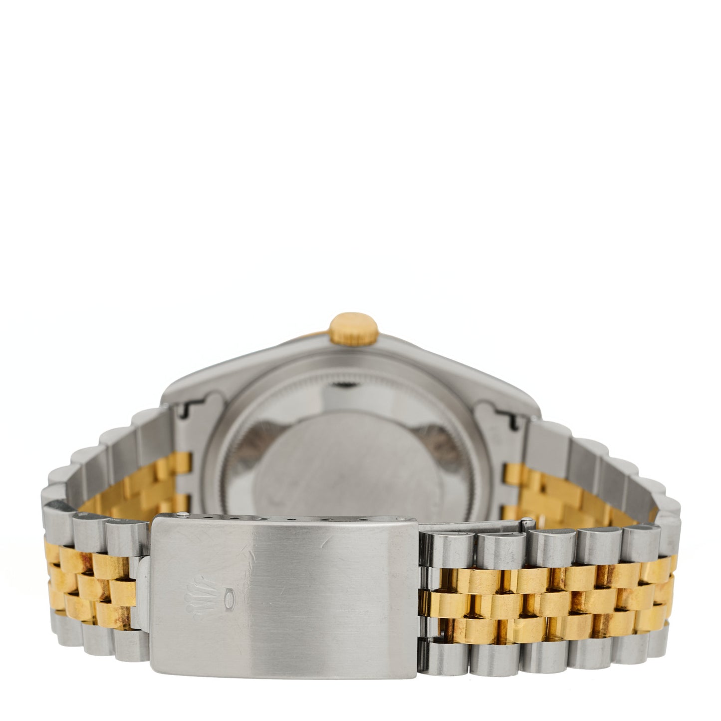 Stainless Steel 18K Yellow Gold Diamond 36mm Oyster Perpetual Datejust Watch Blue 16233
