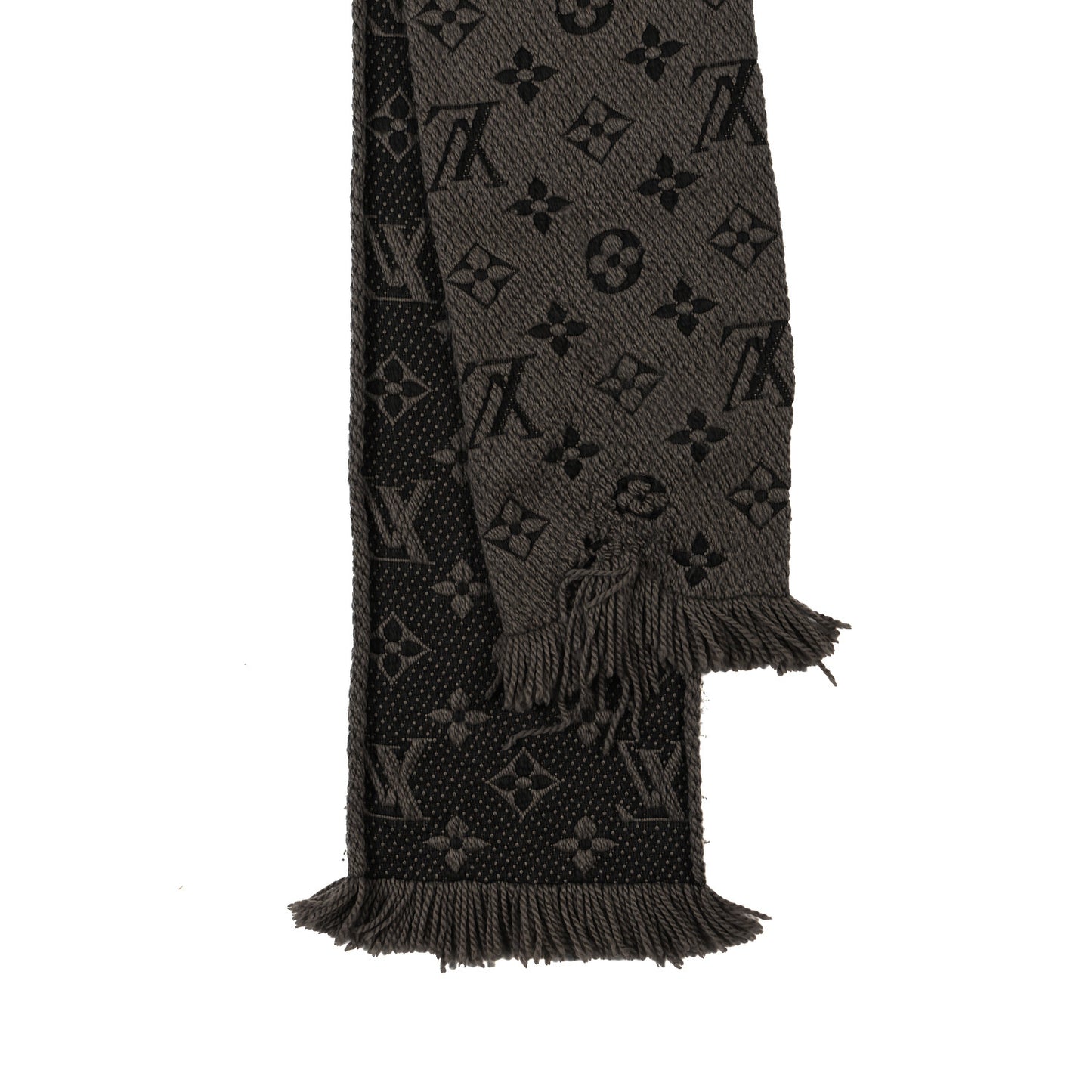 Wool Silk Logomania Scarf Verone