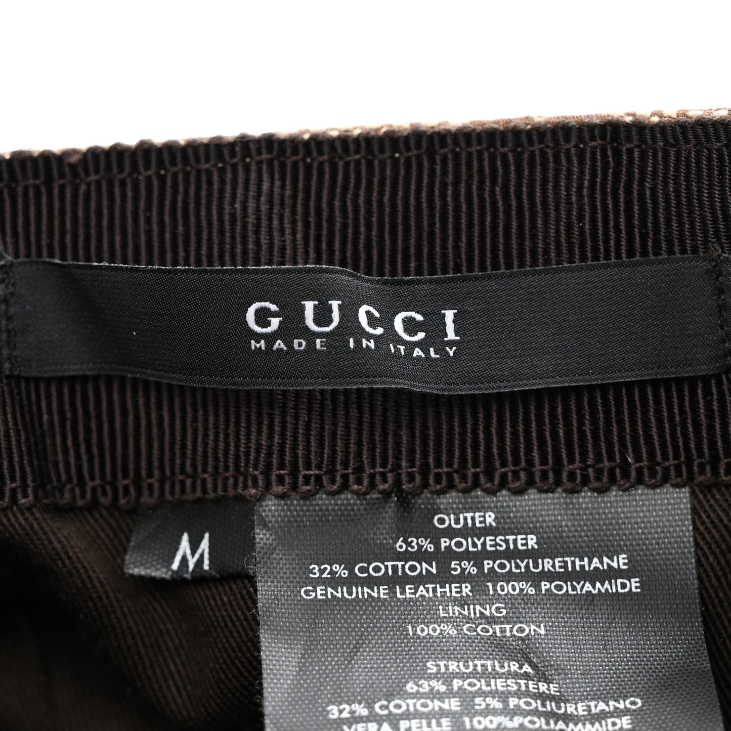 Monogram Web Baseball Hat M Beige