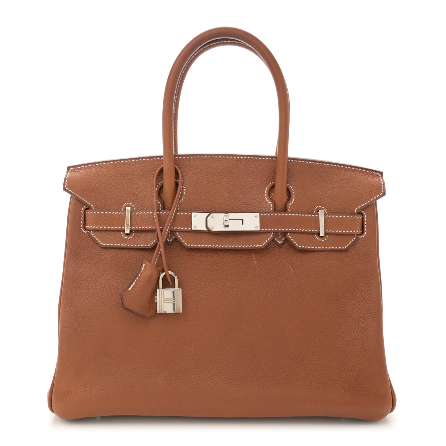 Natural Barenia Faubourg Birkin 30 Fauve