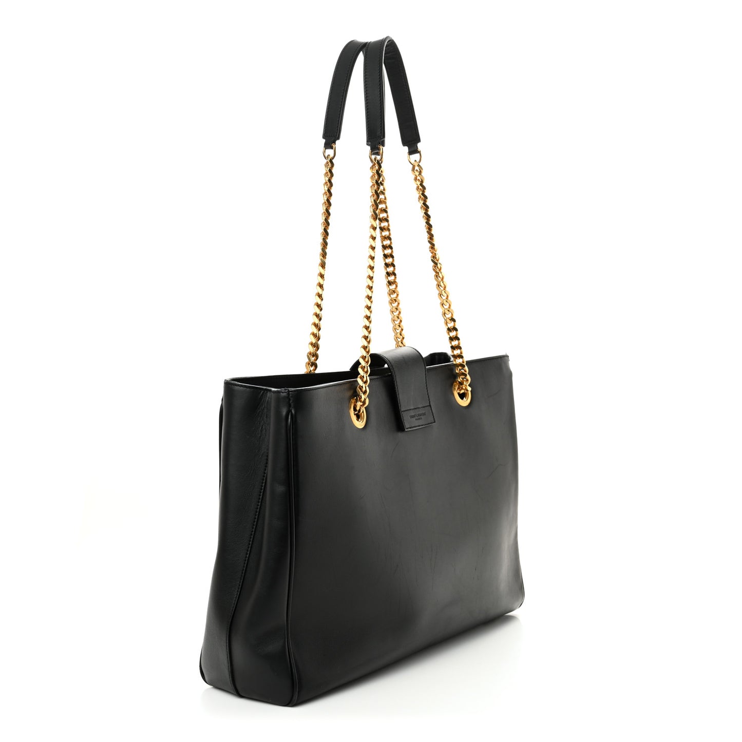 Soft Calfskin Monogram Cassandre Shopper Black