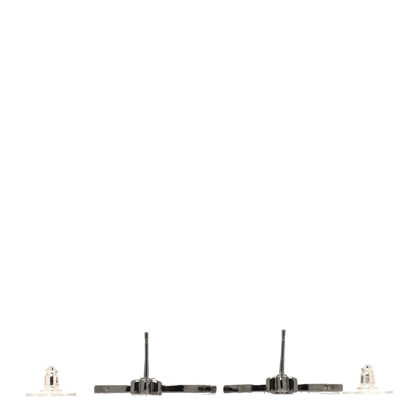Ruthenium Crystal Star CC Drop Earrings