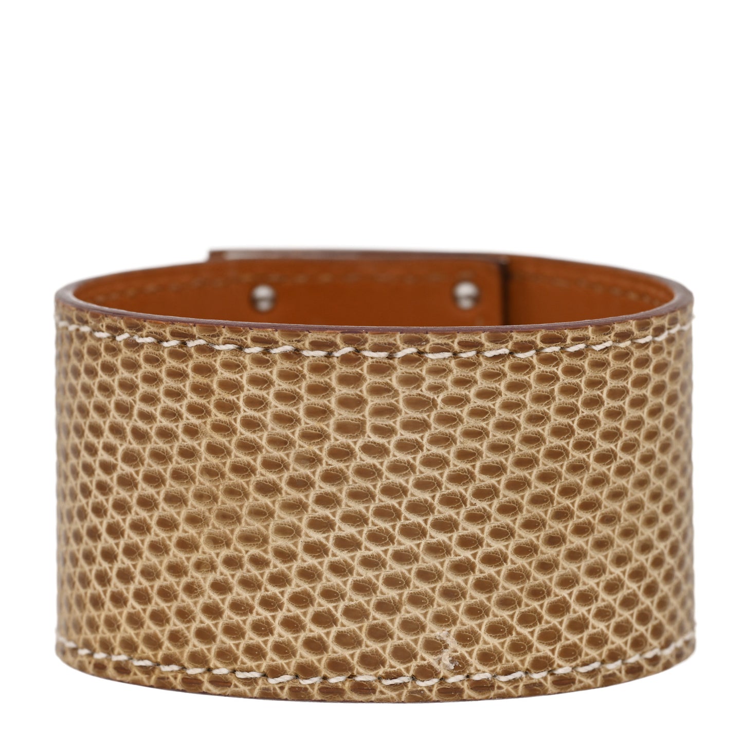 Lizard Kelly Dog Bracelet Ficelle