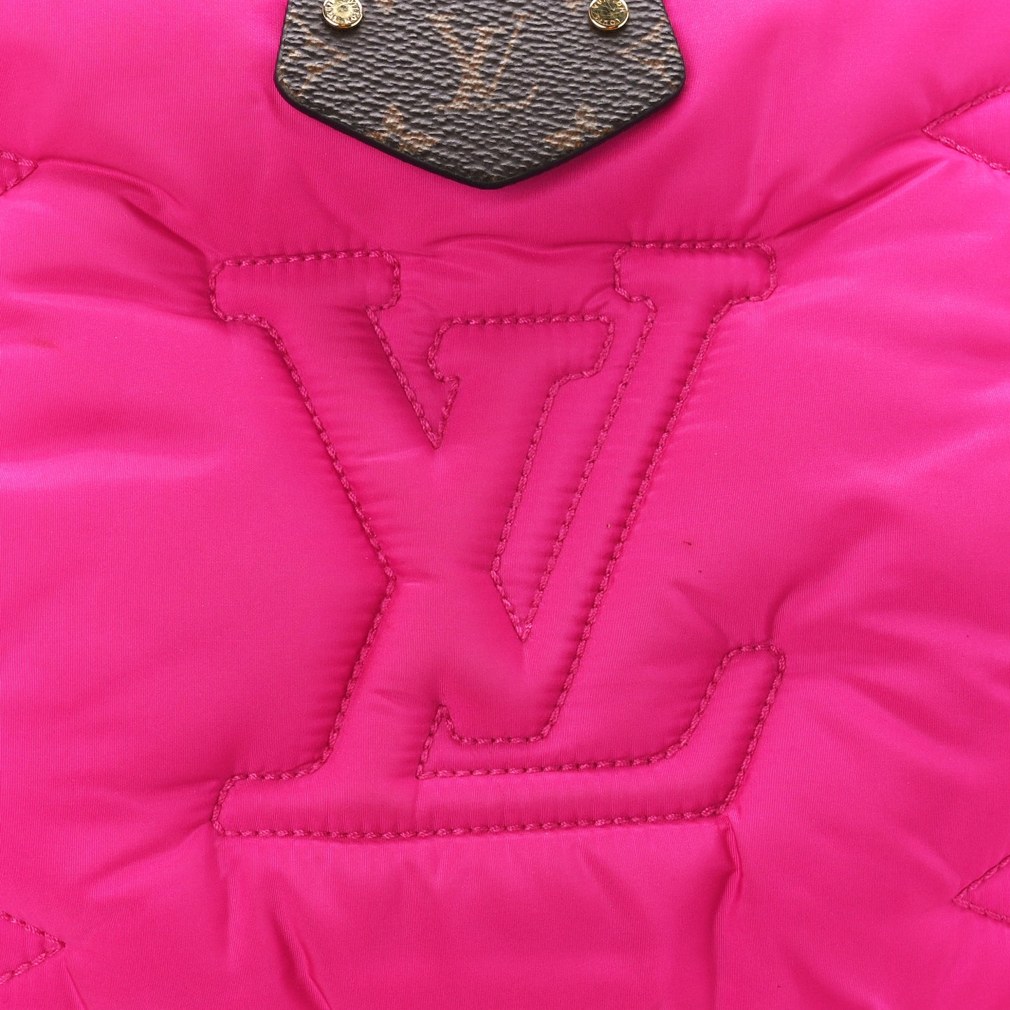 Econyl Monogram Pillow Maxi Multi Pochette Accessories Black Fuchsia