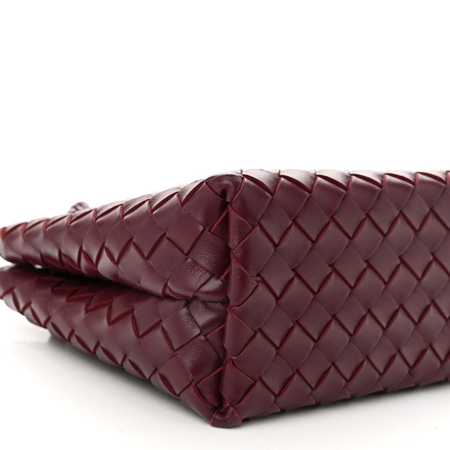 Nappa Intrecciato Small Andiamo Shoulder Bag Barolo