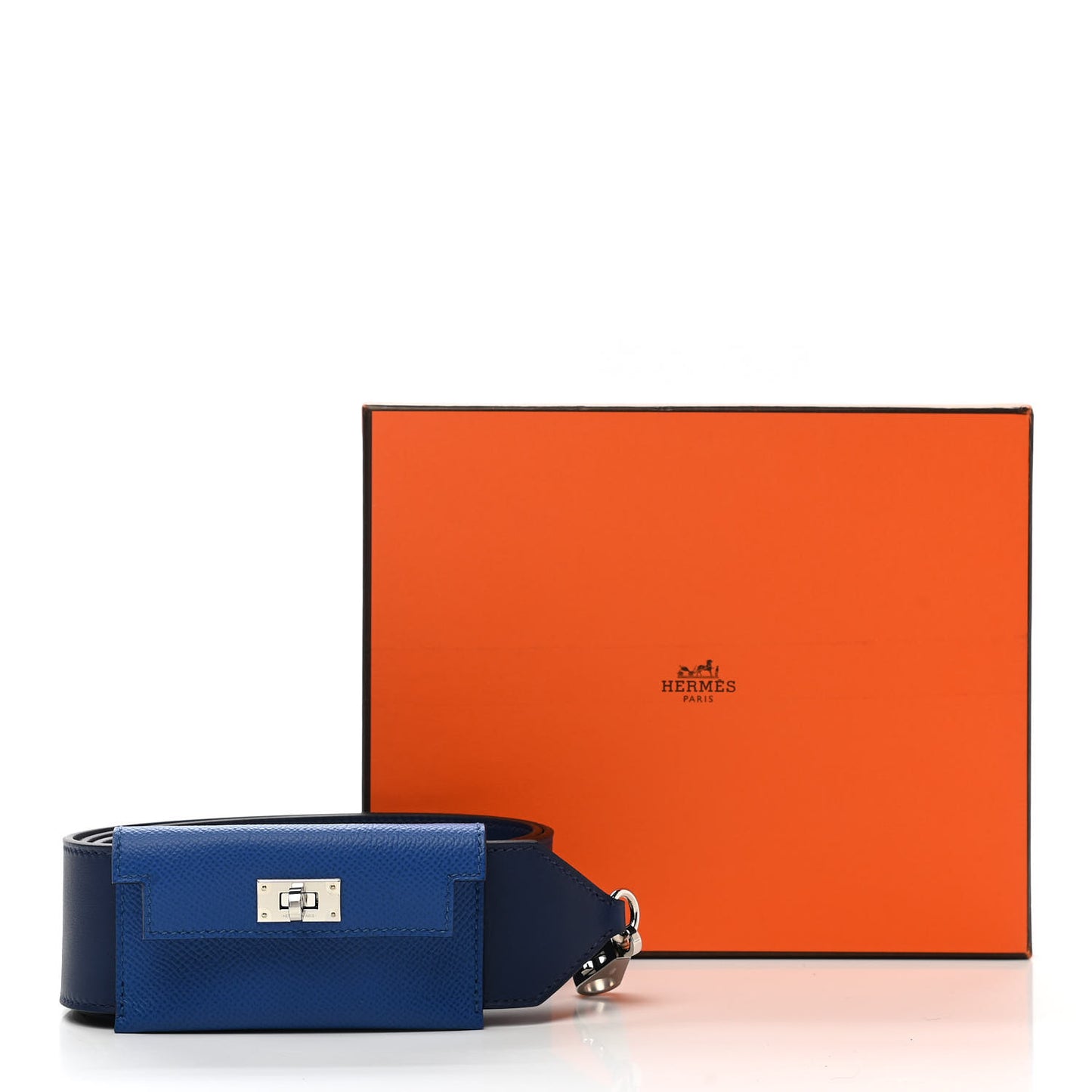 Swift Epsom Pocket Kelly Shoulder Strap Bleu Saphir Bleu France