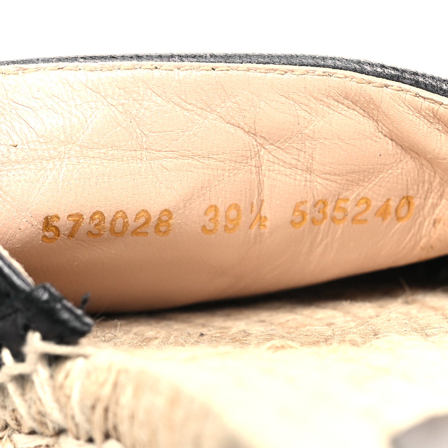 Nappa Matelasse GG Marmont Espadrille Slide Sandals 39.5 Black