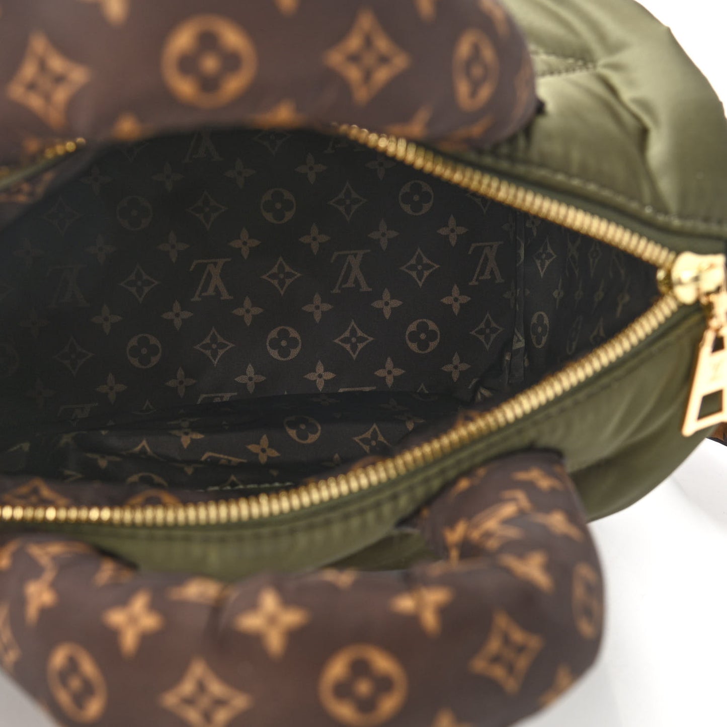 Econyl Mini Monogram Pillow Speedy Bandouliere 25 Khaki