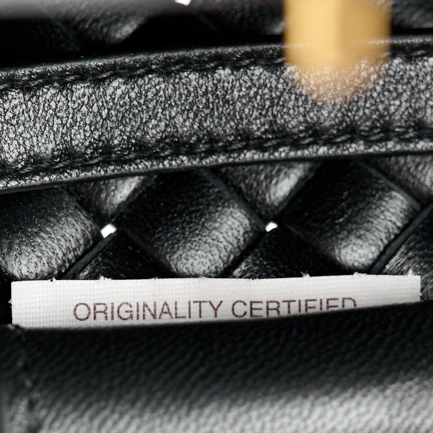 Nappa Intrecciato Small Padded The Handle Black