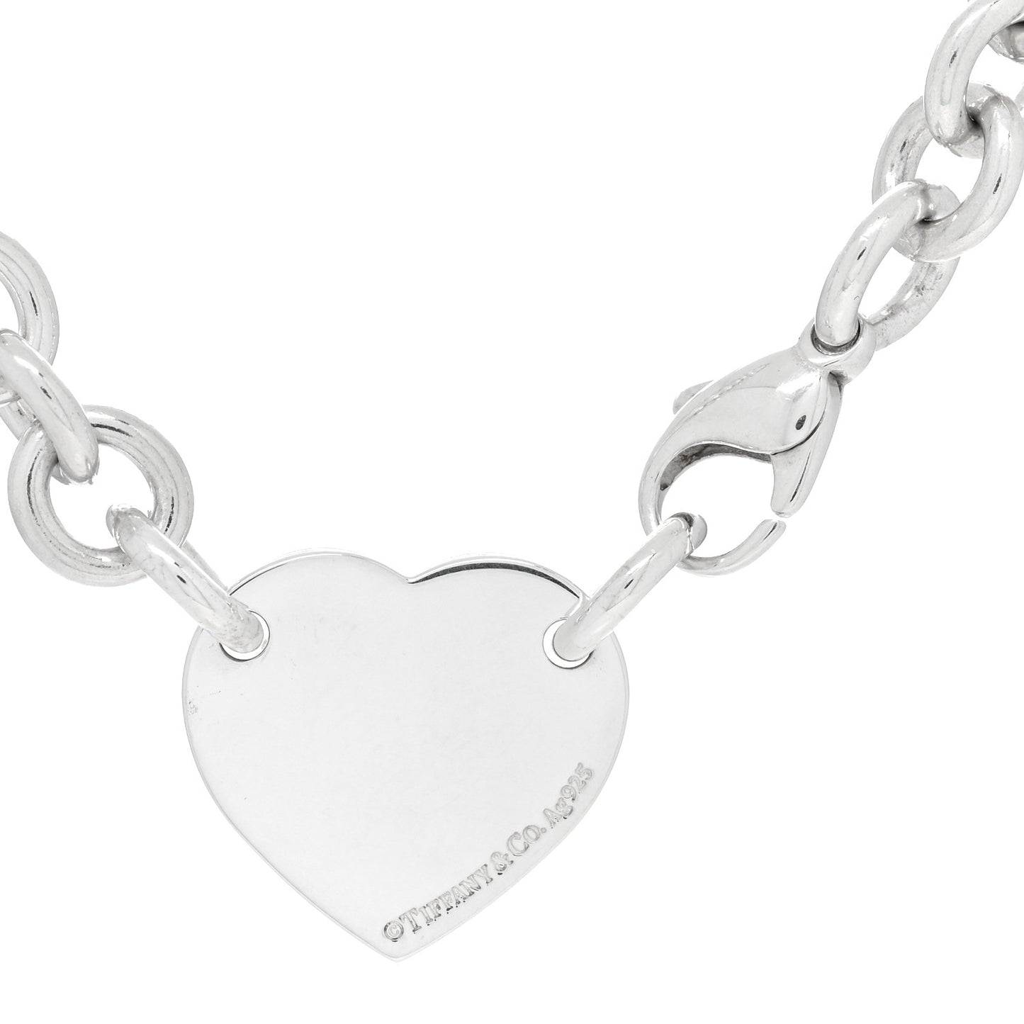 Sterling Silver Return to Tiffany Heart Tag Choker Necklace